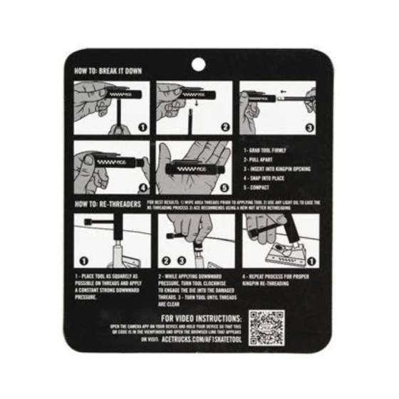 Ключ Для Скейтборда Ace Trucks Af-1 Skate Tool AASKTOOL (black)