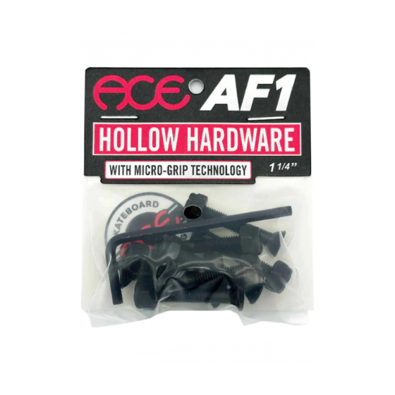 Винты Ace Trucks Hollow Bolts W/ Grippers AHPHBGA114 (black)