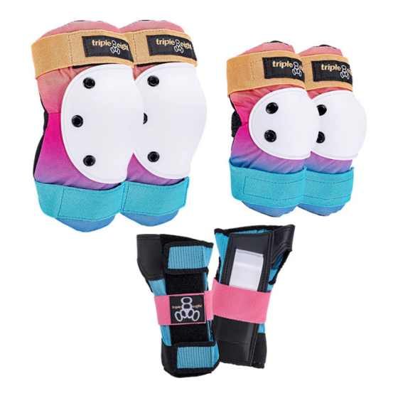 Набор Защиты Детский Triple 8 Saver Series Pads 3-Pack Jr T8-SSP3PJRSNST (sunset)
