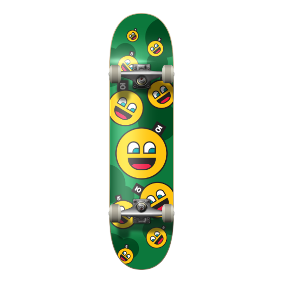 Скейтборд В Сборе Детский Юнион Скейтборды Emoji un26-emo-comp (green)
