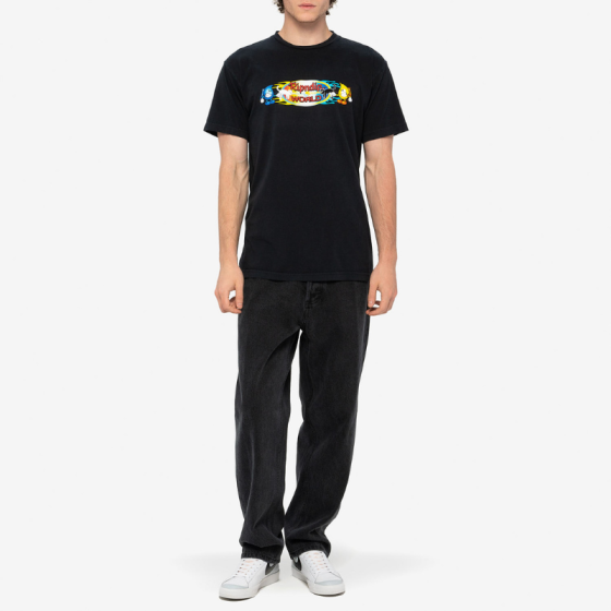 Футболка Ripndip Water Nerm & Flame Jerm Tee RNDWORLD2 (vintage black)