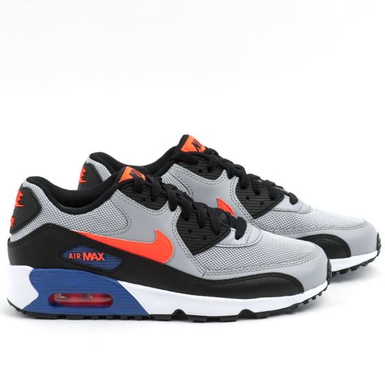 Кроссовки детские Nike Air Max 90 Mesh GS 833418-002 (wolf grey-total crimson)
