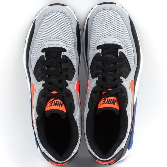 Кроссовки детские Nike Air Max 90 Mesh GS 833418-002 (wolf grey-total crimson)