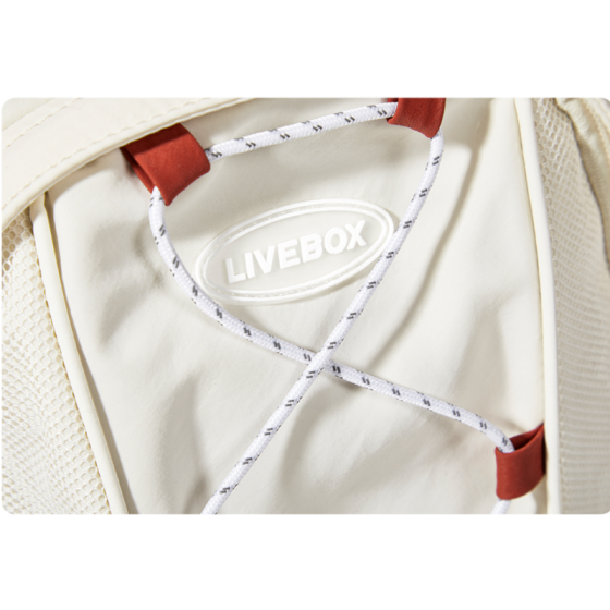 Рюкзак Livebox En Direct Travel High Capacity Casual Backpack B-640-A-2 (white-red)