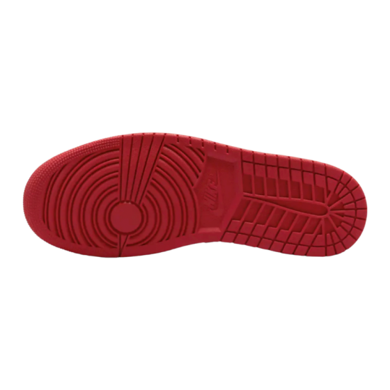 Кроссовки Jordan Air Jordan 1 Low Reverse Black Toe 553558-163 (white-gym red-black)