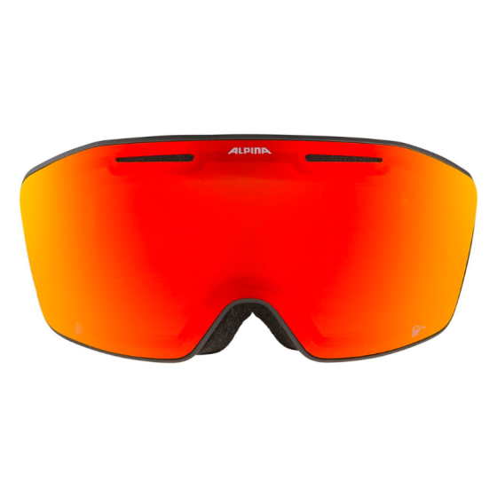 Маска Горнолыжная Alpina Nendaz Q-Lite A7291832 (black-yellow matt-q-lite red)