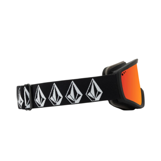 Маска Детская Горнолыжная Volcom Attunga Youth VG0923502 (matte black-stone red chrome)