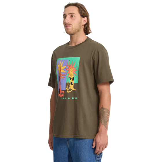 Футболка Volcom Longo Cats Bsc Sst A3532553- (sage leaf)
