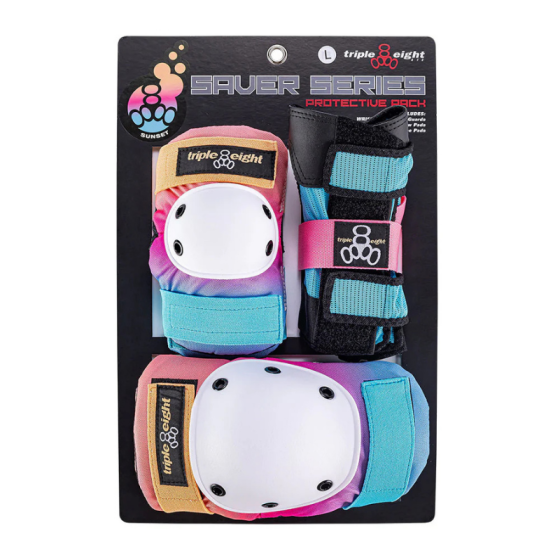 Набор Защиты Детский Triple 8 Saver Series Pads 3-Pack Jr T8-SSP3PJRSNST (sunset)