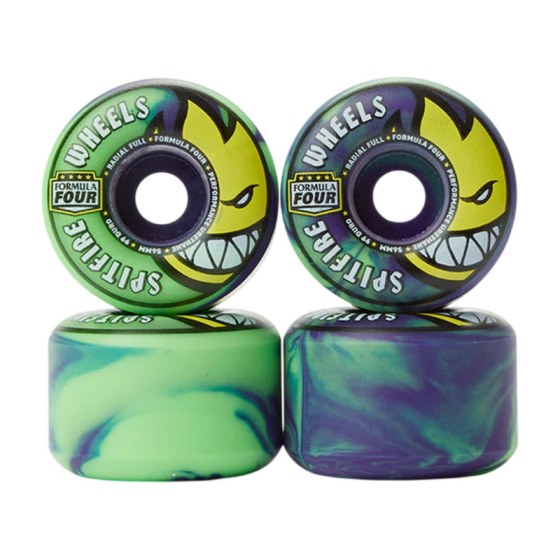 Колеса Spitfire F4 99 Radial Full sf26-fullr56 (green-purple swirl)