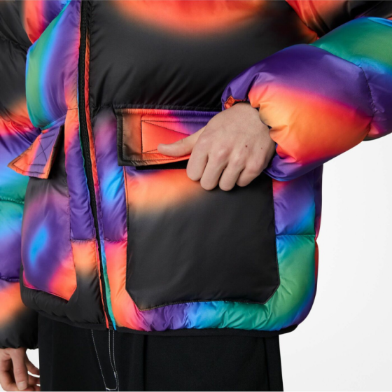 Куртка Converse Onion Quilt Core Puffer Aop 10024058-a01 (thermo heat signature)