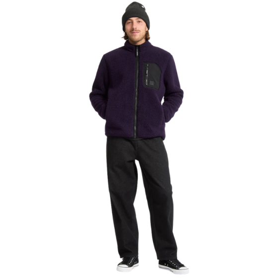 Толстовка Volcom Muzzer Fuzzar Zip A4832306DPLM- (dark purple)