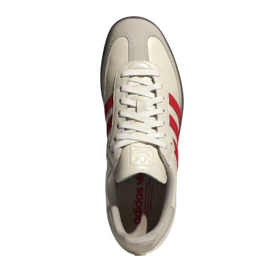 Кроссовки adidas Originals Samba OG IH6815 (off white-better scarlet-gum)