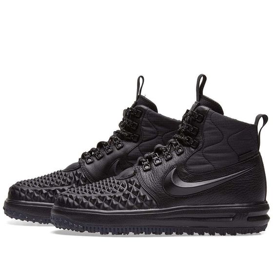 Кроссовки детские зимние Nike Lunar Force 1 Duckboot 17 GS 922807-001 (black-anthracite)