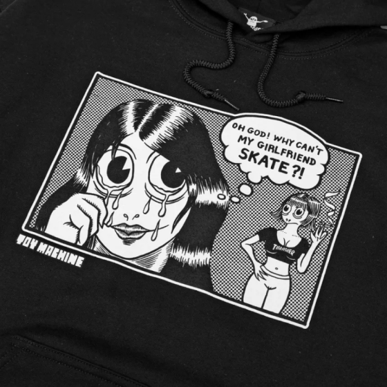 Худи Thrasher X Toy Machine Girlfriend 315041 (black)