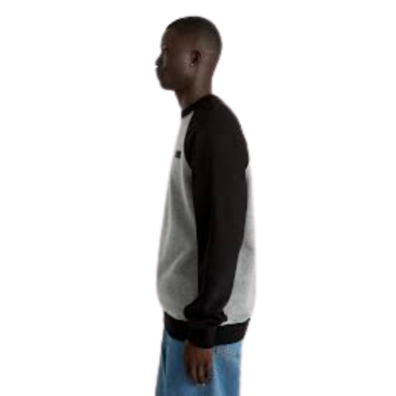 Толстовка Vans Core Basic Raglan Crew VN000HNV4ZY1 (black-cement heather)