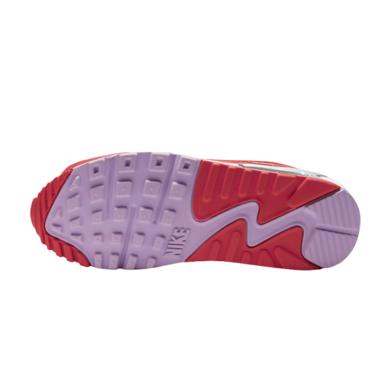 Кроссовки Женские Nike Air Max 90 CNY CU3004-176 (white-team red-metallic silver)