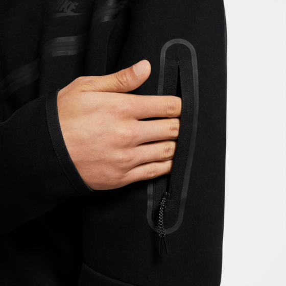 Худи Nike Tech Fleece Hoodie Full-Zip CU4490-010 (black-black)