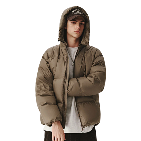 Пуховик 714Street Hooded Down Jacket 421777brw (brown)