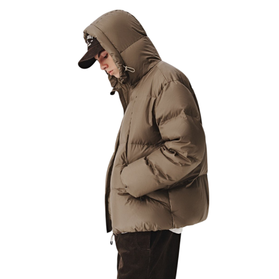 Пуховик 714Street Hooded Down Jacket 421777brw (brown)