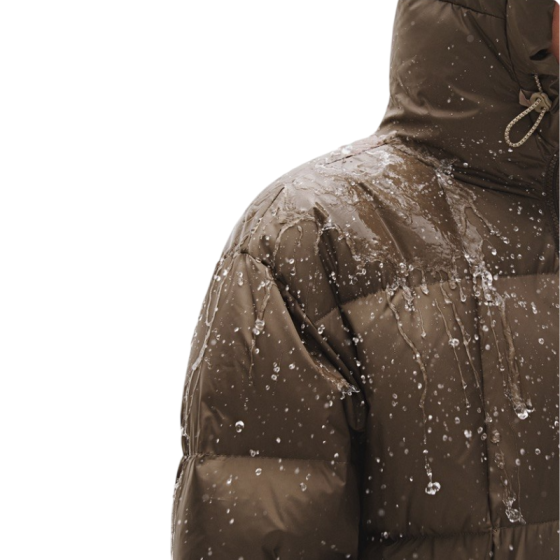 Пуховик 714Street Hooded Down Jacket 421777brw (brown)