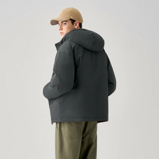 Куртка 714Street Reversible Hooded Jacket 421678dnvybrw (grey-brown)