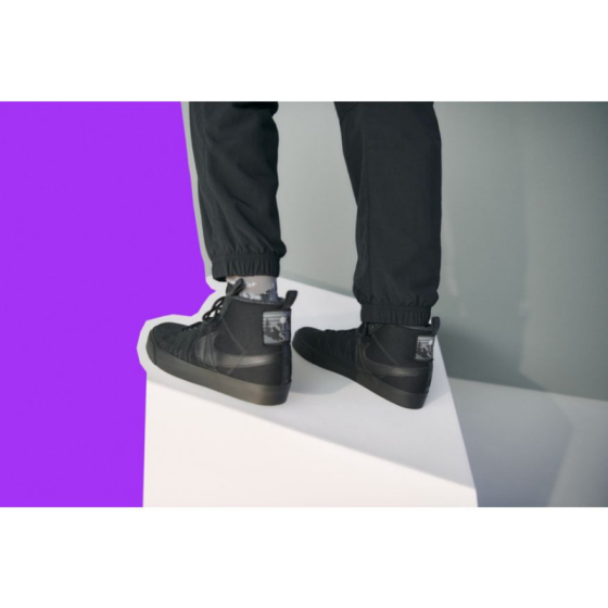 Кеды Nike SB Zoom Blazer Mid Premium DC8903-002 (black-black)