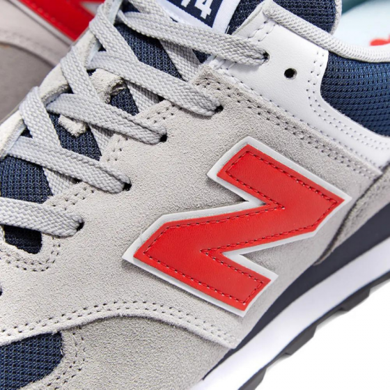 New balance 574 grey blue red sales