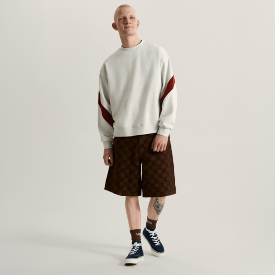 Толстовка Vans Retro Sport Crew VN000VK5RKZ (ash heather)