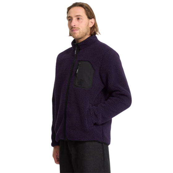 Толстовка Volcom Muzzer Fuzzar Zip A4832306DPLM- (dark purple)