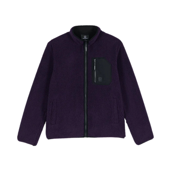 Толстовка Volcom Muzzer Fuzzar Zip A4832306DPLM- (dark purple)