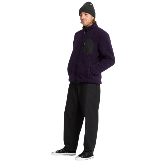 Толстовка Volcom Muzzer Fuzzar Zip A4832306DPLM- (dark purple)