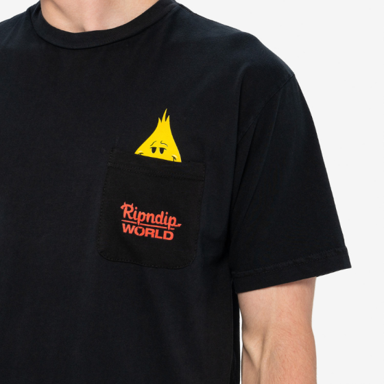 Футболка Ripndip F-U Flameboy Pocket Tee RNDWORLD4 (vintage black)