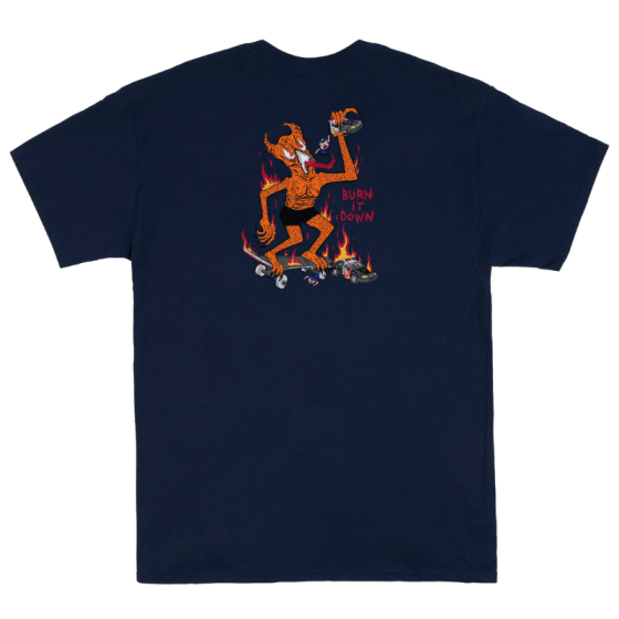 Футболка Thrasher Burn It Down 311574 (navy)